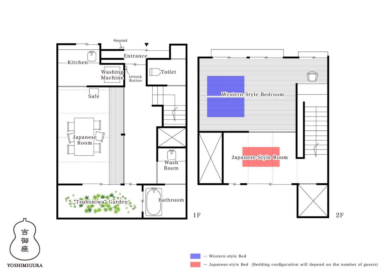 Вилла Yoshimigura Machiya House Киото Экстерьер фото